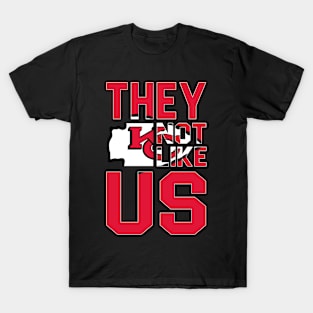 They Not Like Us Chiefs Football Fan T-Shirt